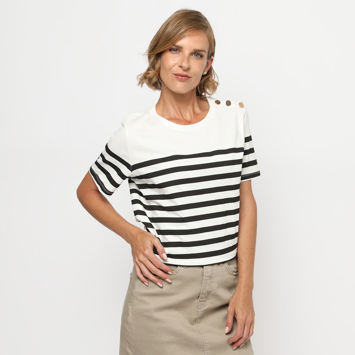 NEWPORT - Polo Manga Corta 100% Algodón Mujer Newport