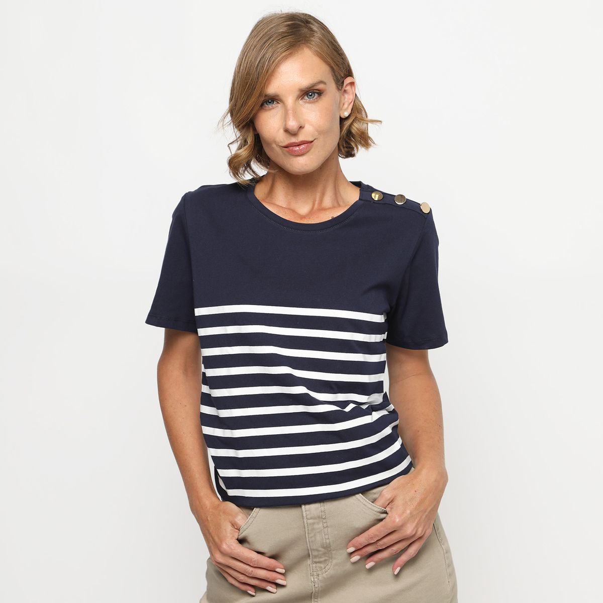 NEWPORT - Polo Manga Corta 100% Algodón Mujer Newport