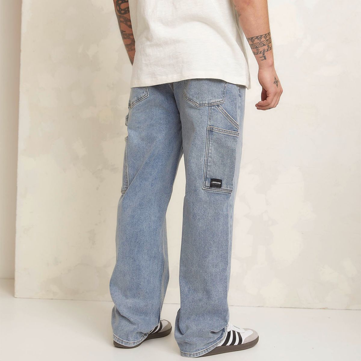 DENIMLAB - Jeans Denimlab Carpenter Straight Fit Hombre 100% Algodón