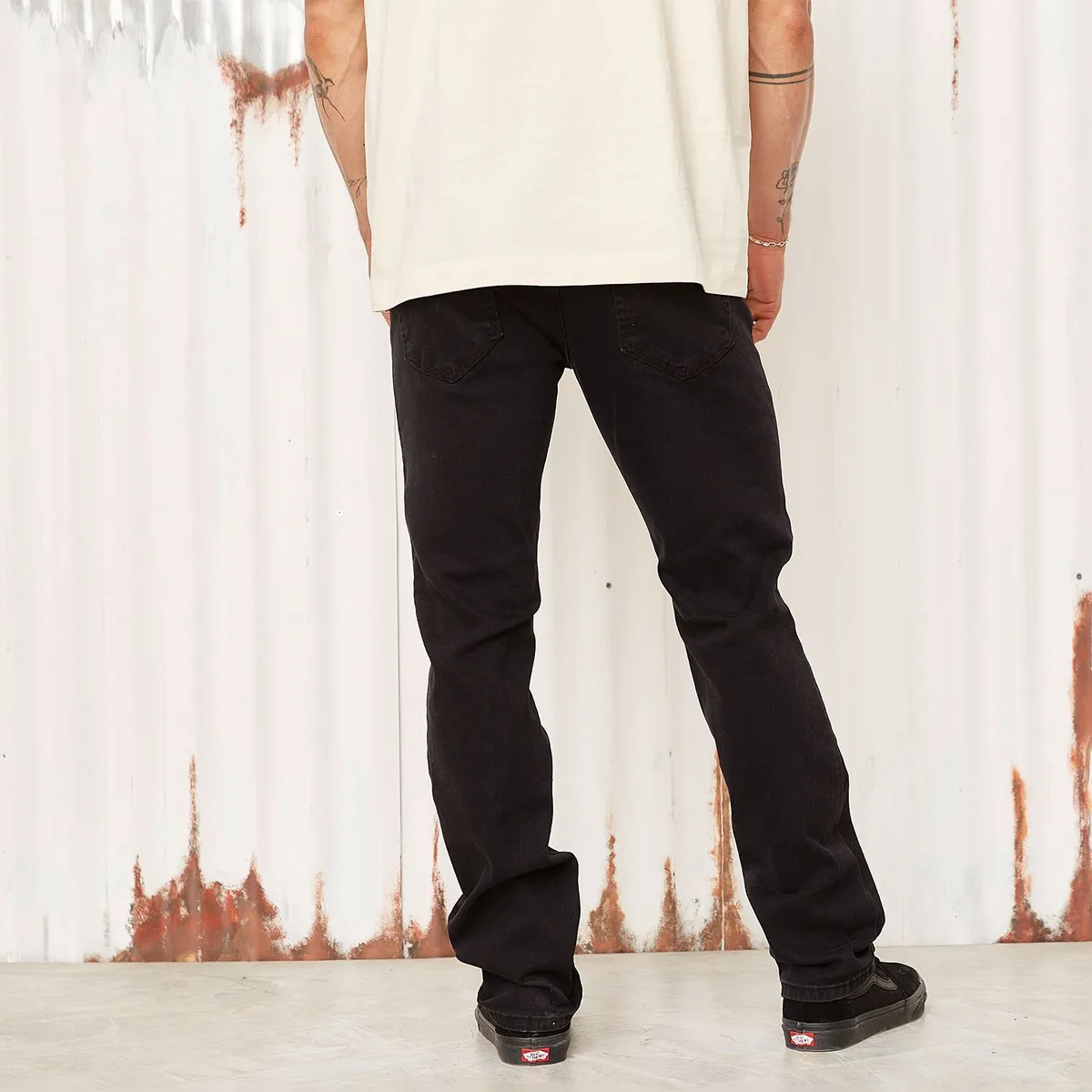 DENIMLAB - Jeans Denimlab Slim Fit Algodón Hombre Negro