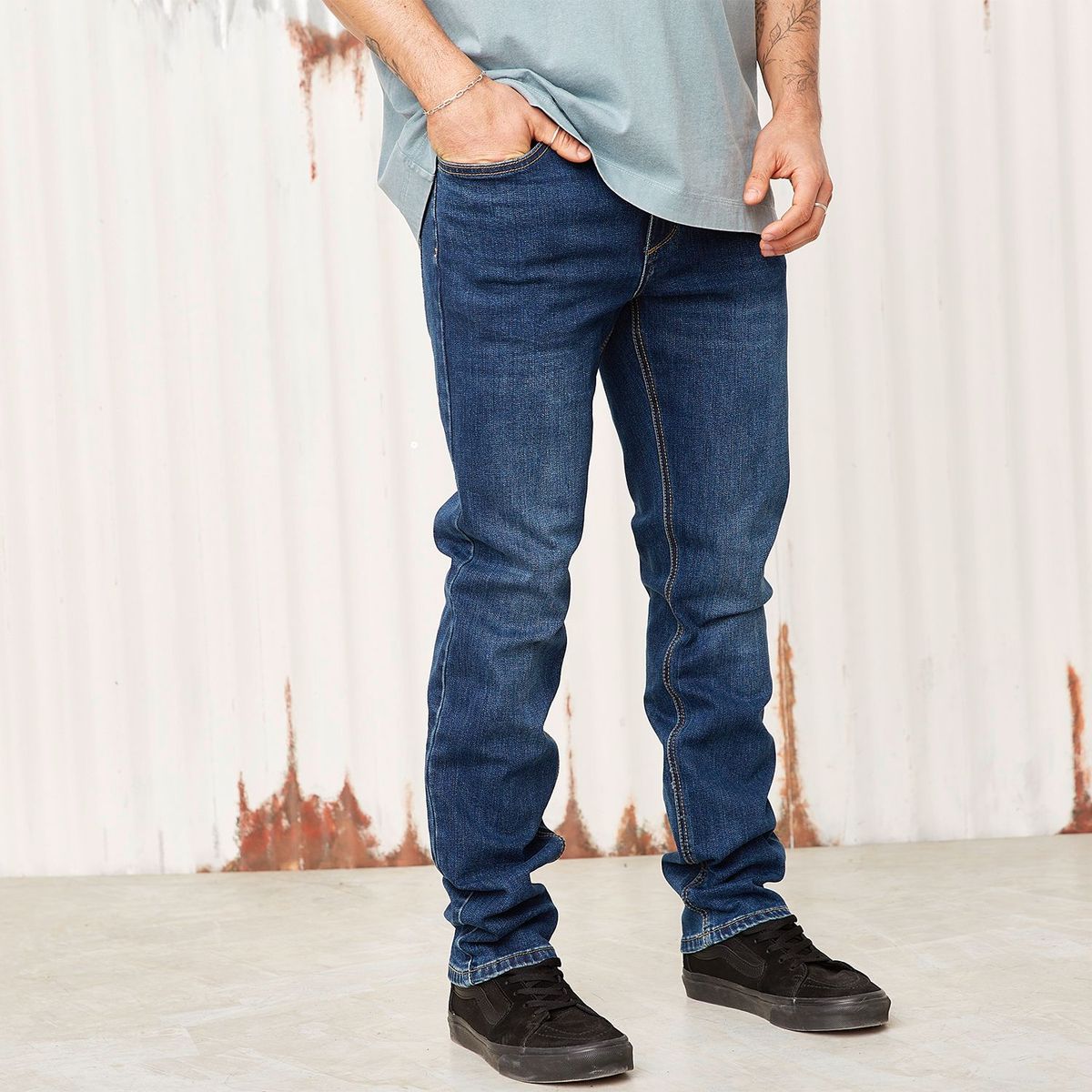 DENIMLAB - Jeans Denimlab Slim Fit Hombre Casual Algodón