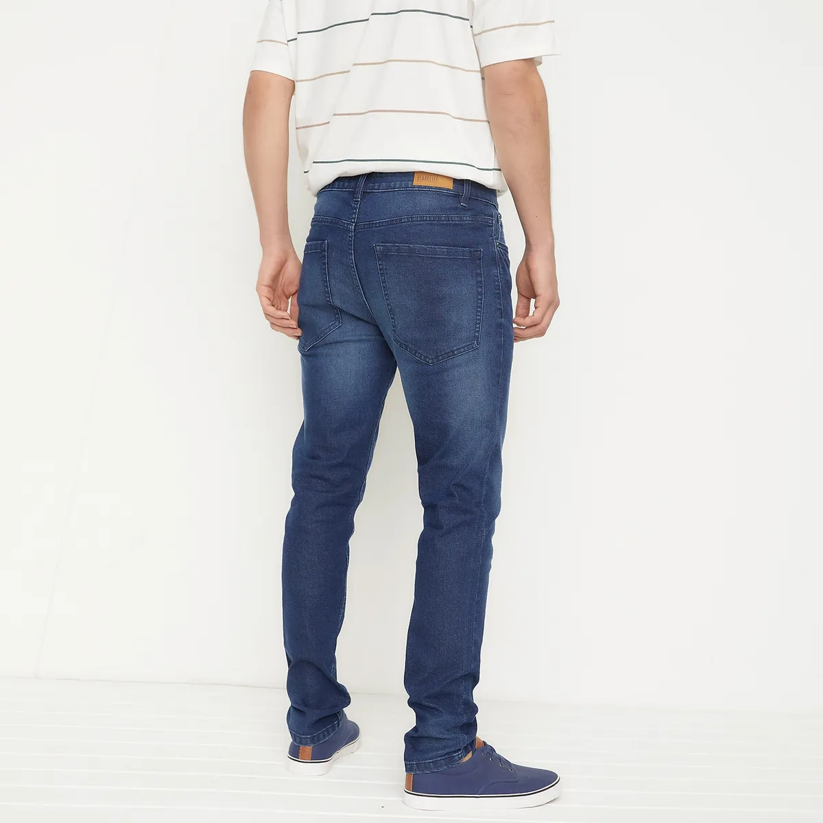 BEARCLIFF - Jeans Bearcliff Super Skinny Fit Hombre Casual Algodón