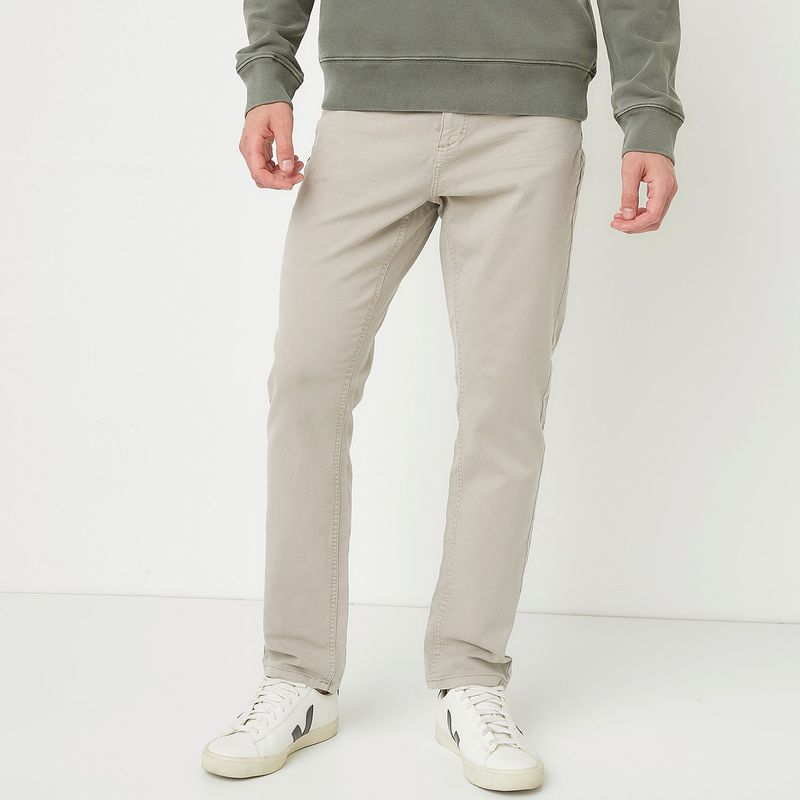 BASEMENT - Pantalón Basement Casual Slim Fit Hombre Algodón 