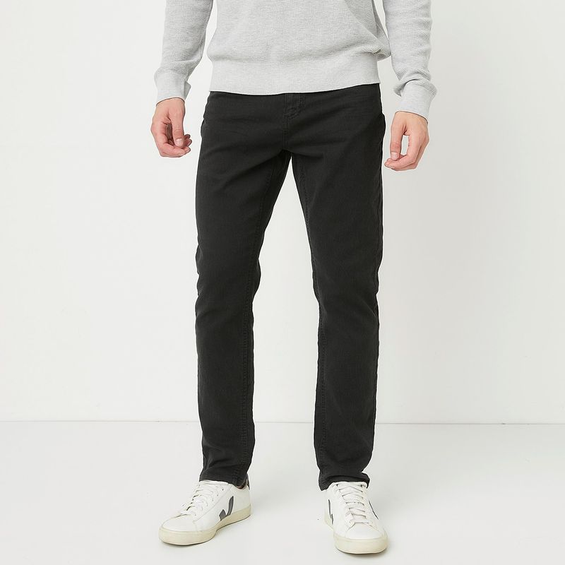 BASEMENT - Pantalón Basement Casual Slim Fit Hombre Algodón 