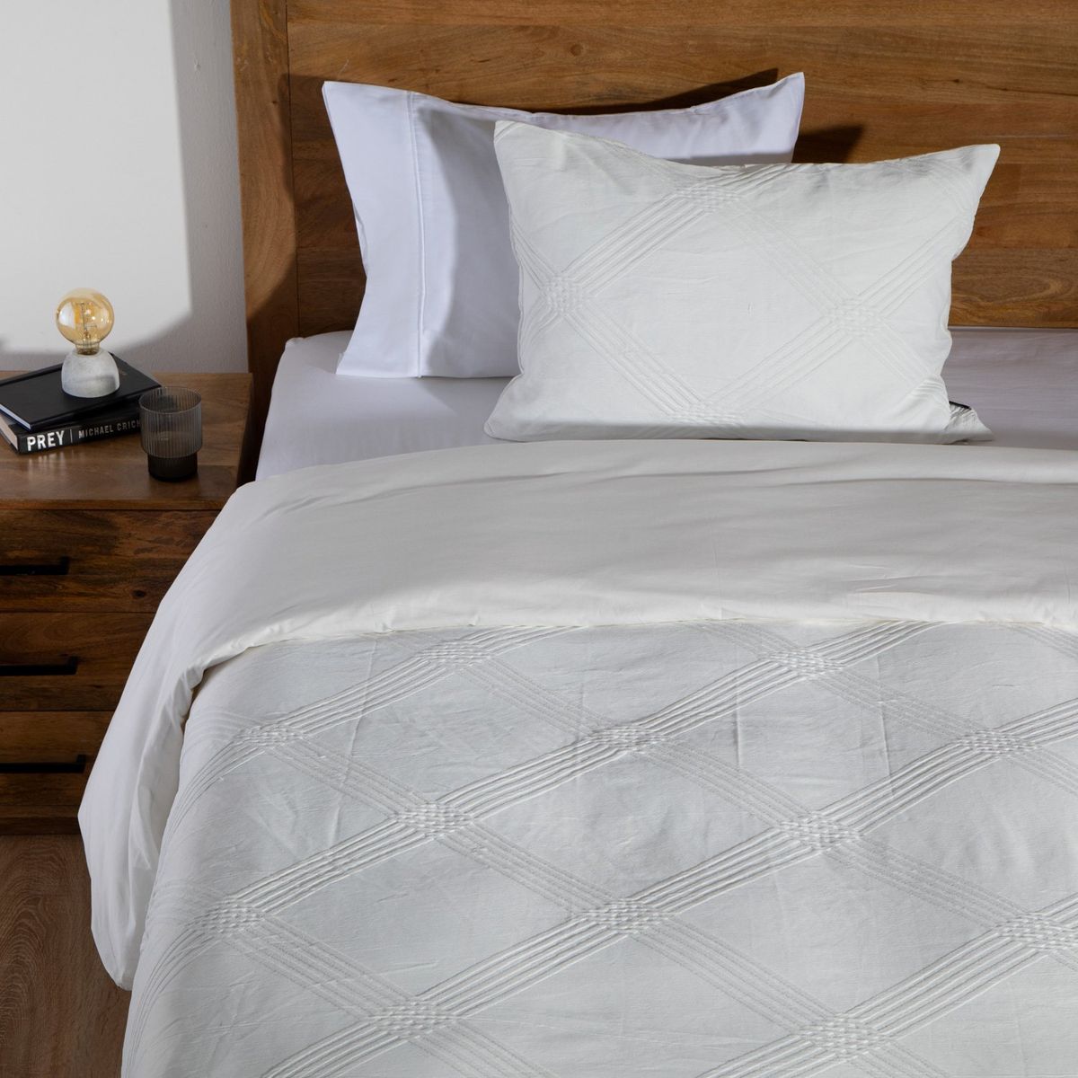 BASEMENT HOME - Funda Plumón Bordada Rombos Basement Home