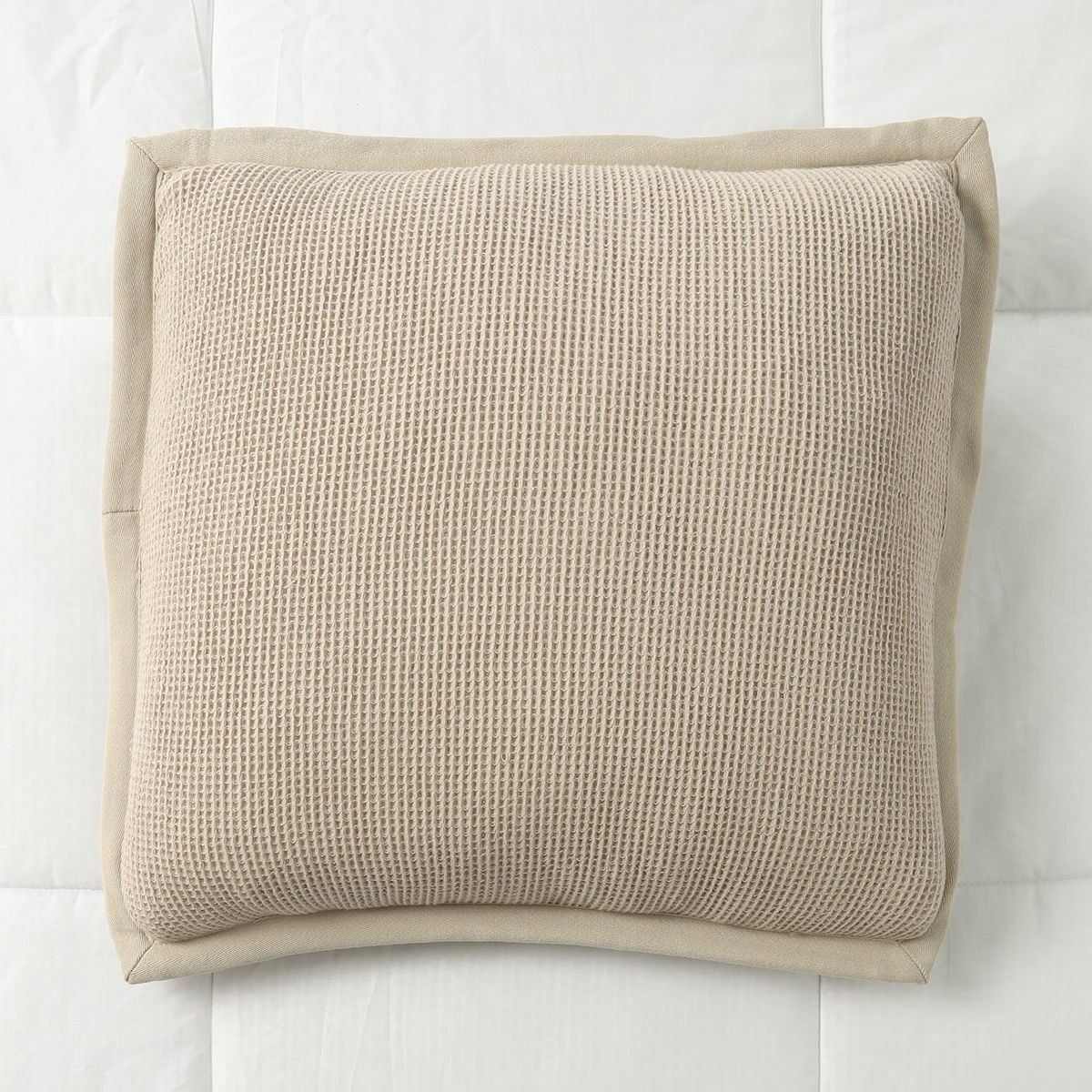 CASA CANTABRIA - Cojín 100% Algodón Waffle 50x50cm Casa Cantabria