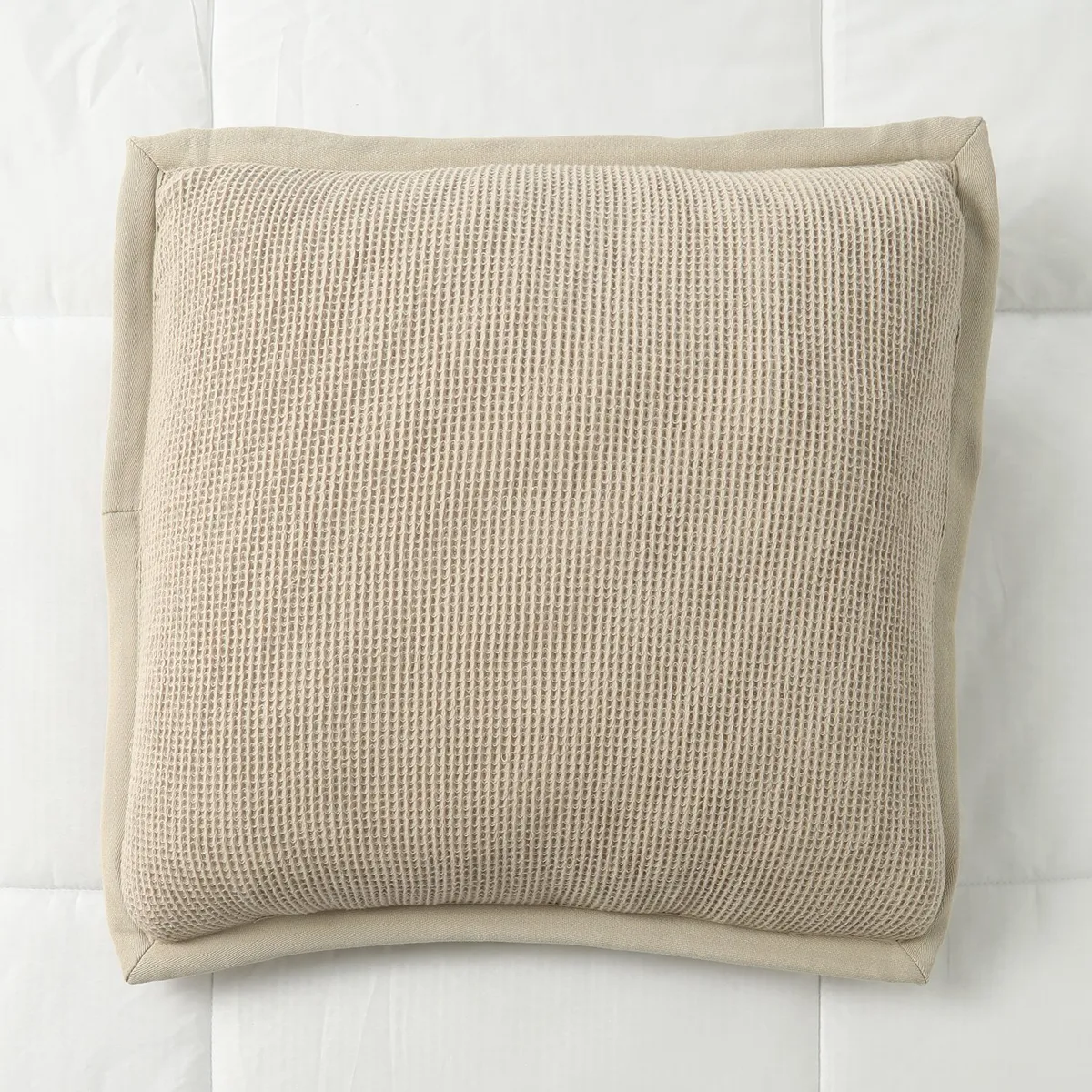 CASA CANTABRIA - Cojín 100% Algodón Waffle 50x50cm Casa Cantabria