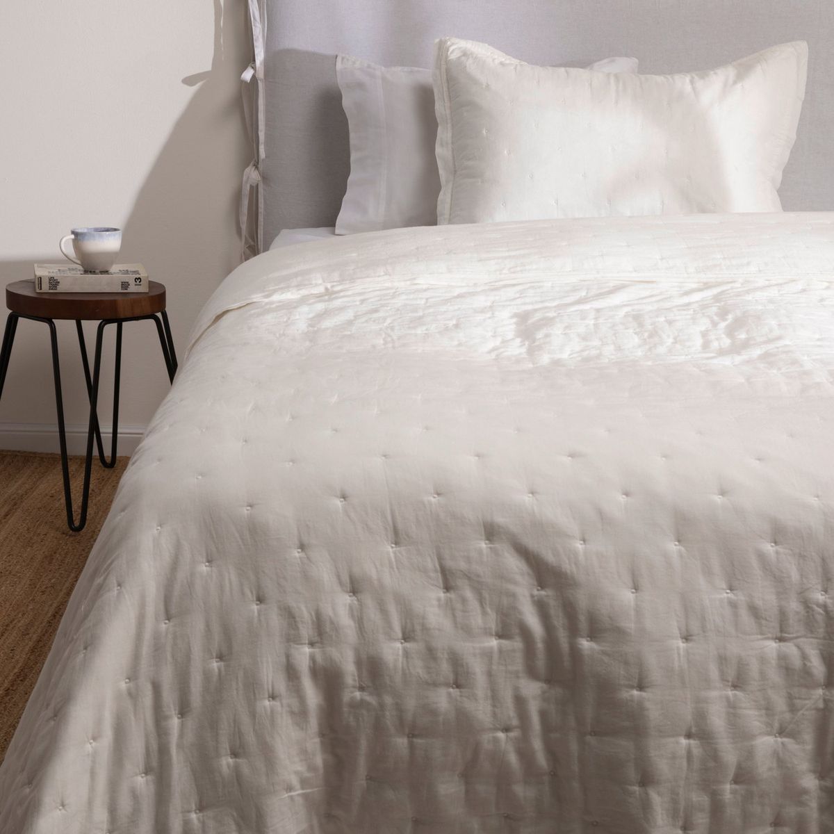 CASA CANTABRIA - Cubrecama Blanco 100% Algodón Casa Cantabria