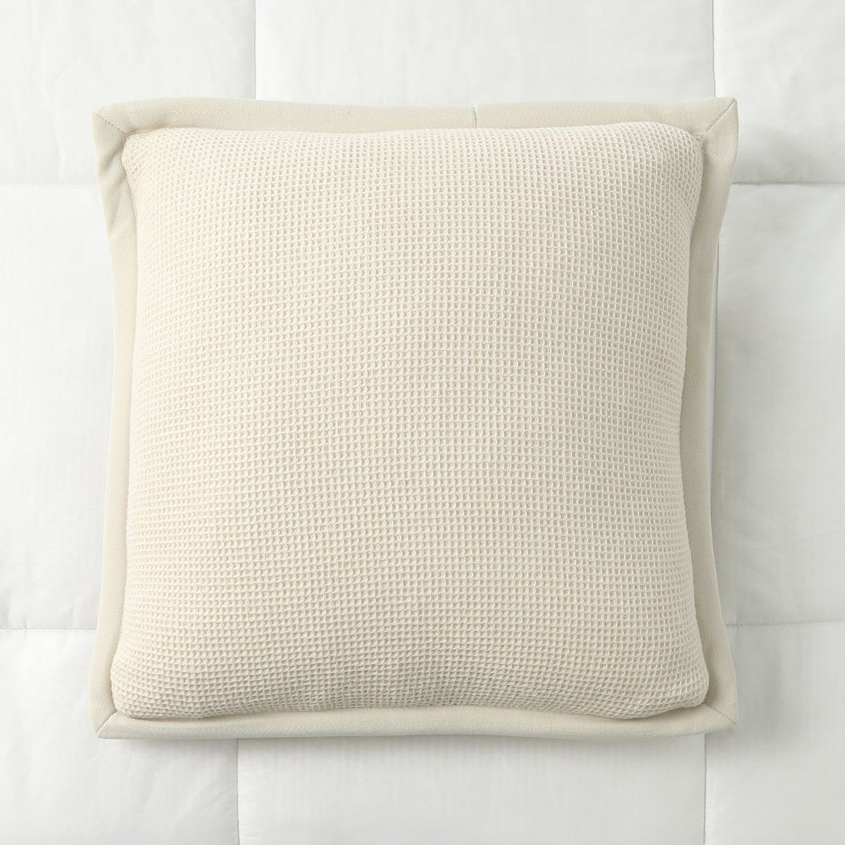 CASA CANTABRIA - Cojín 100% Algodón Waffle 50x50cm Casa Cantabria