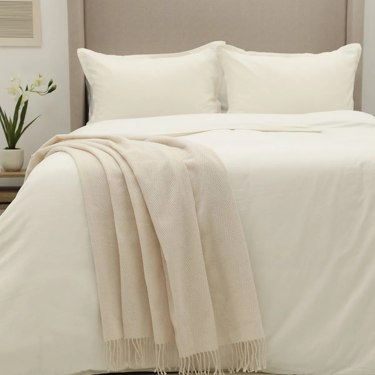 CASA CANTABRIA - Manta Herring Casa Cantabria 100% Viscosa