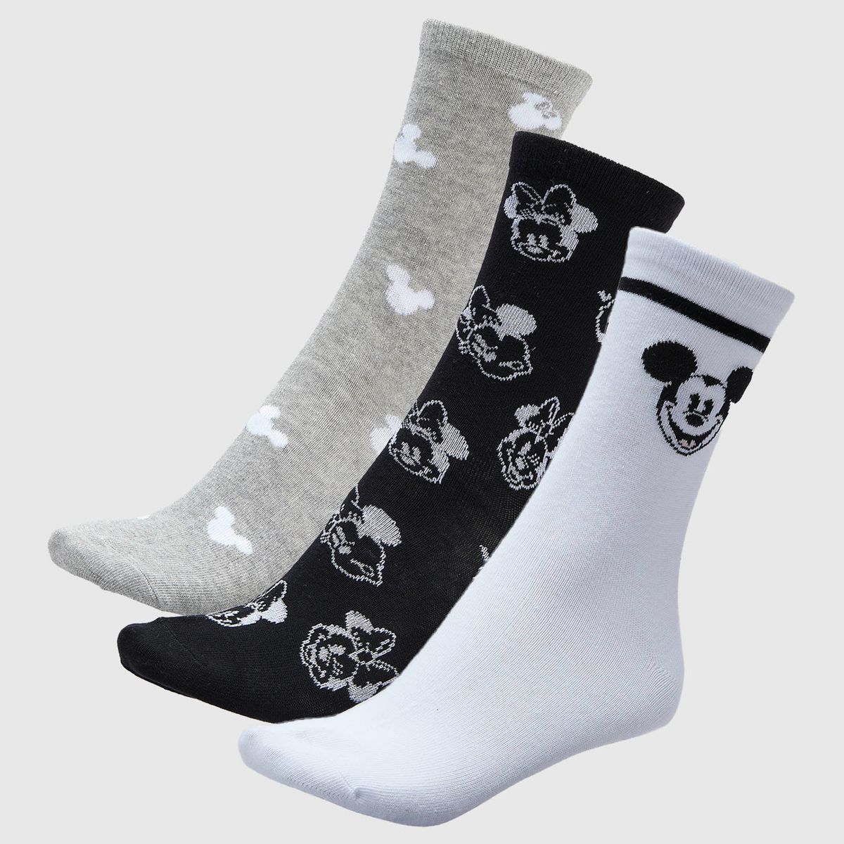 DISNEY - Pack X3 Medias Largas Mujer