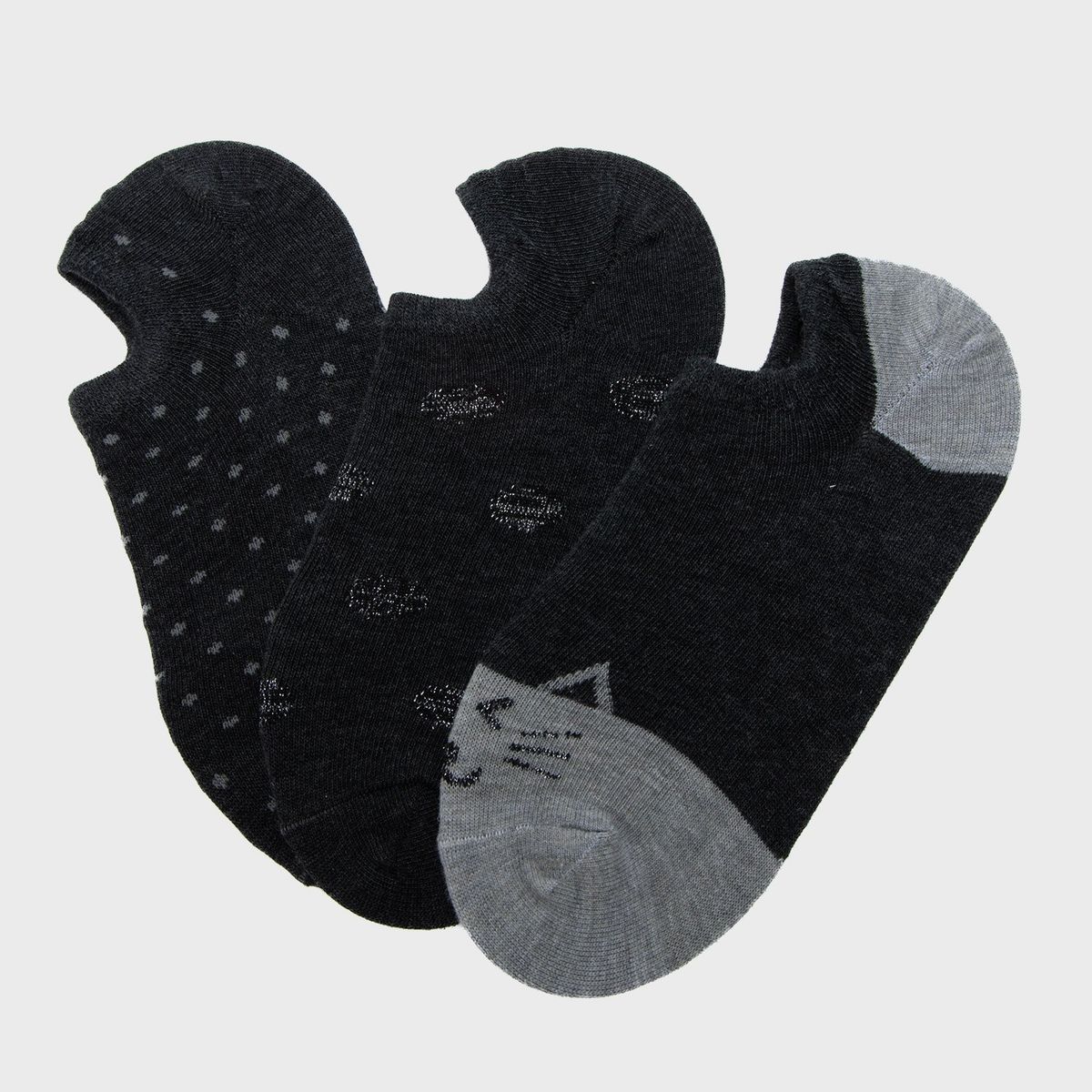 SYBILLA - Pack x3 Medias Cortas Mujer