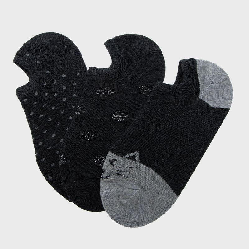 SYBILLA - Pack x3 Medias Cortas Mujer