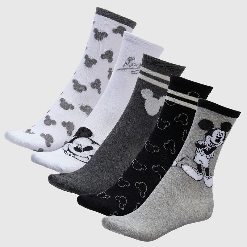 DISNEY - Pack X5 Medias Largas Mujer