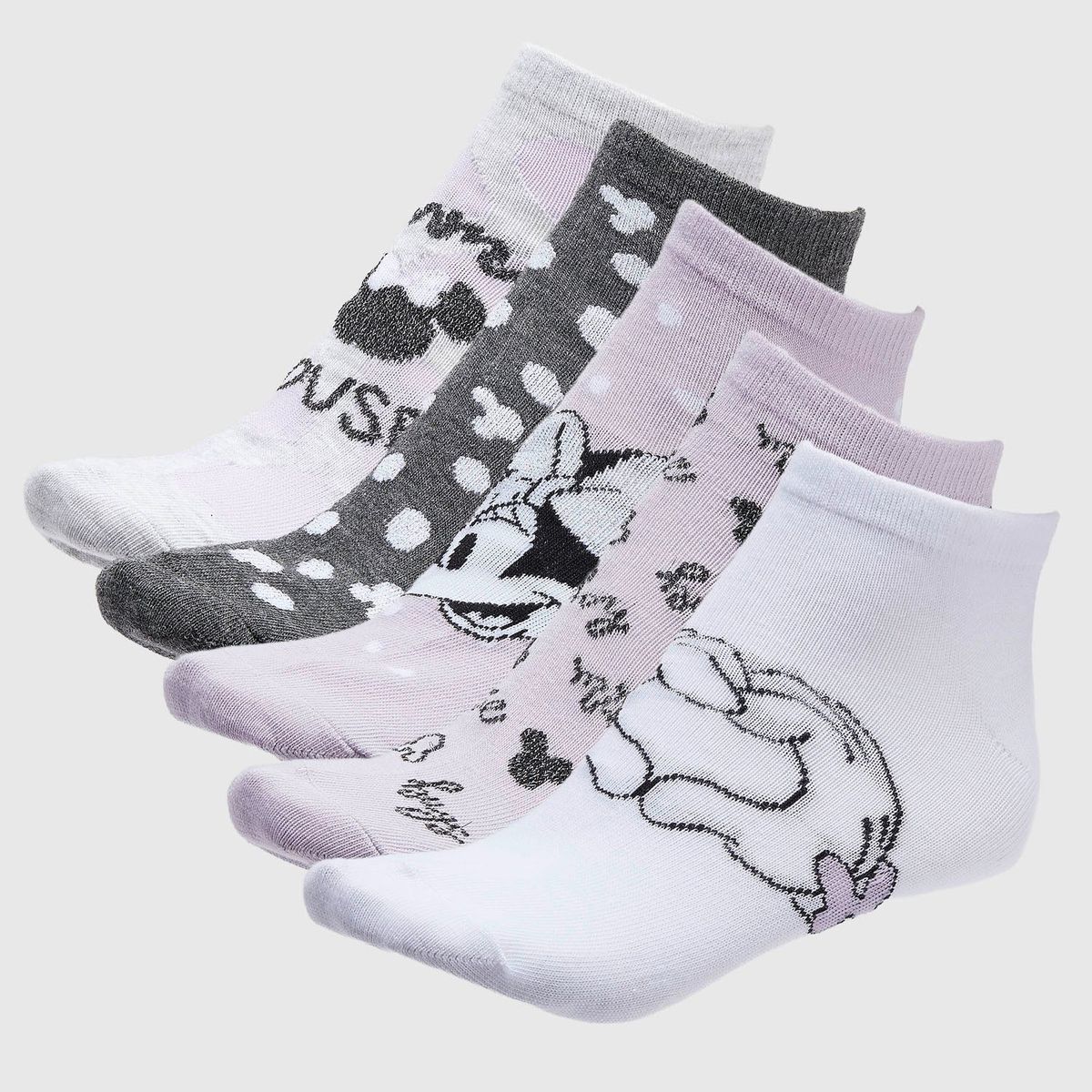 DISNEY - Pack X5 Medias Cortas Mujer