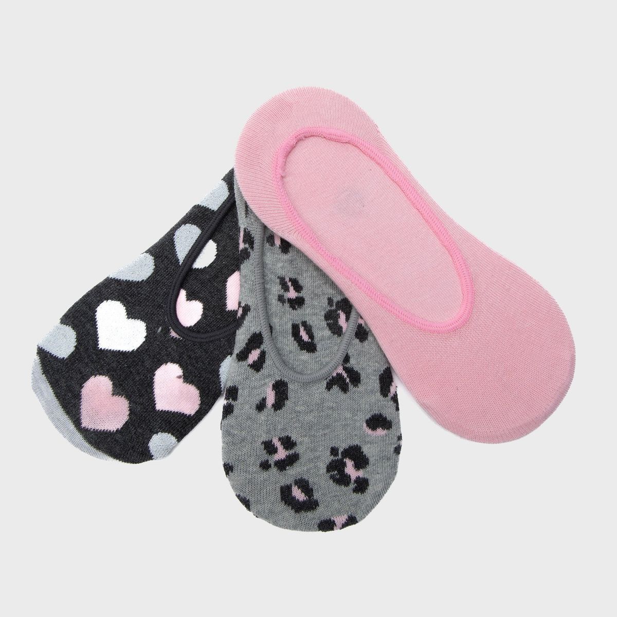 SYBILLA - Pack de 3 Medias Cortas Sybilla Mujer Algodón Diseño Liso