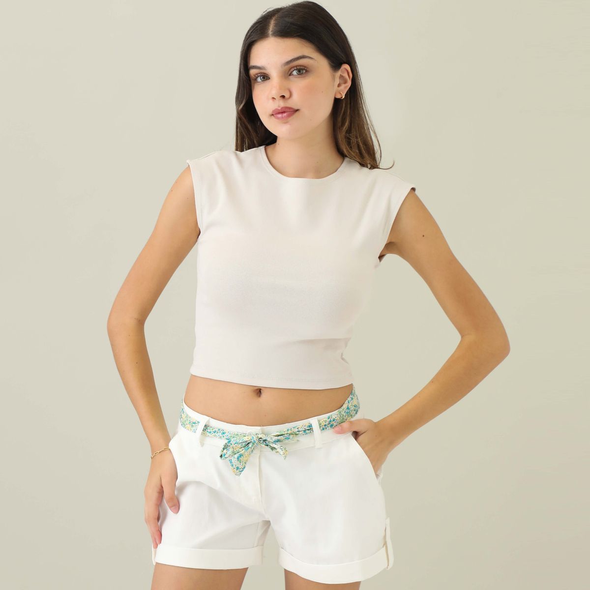 SYBILLA - Polo Sybilla Sin Mangas Algodón Rayas Mujer