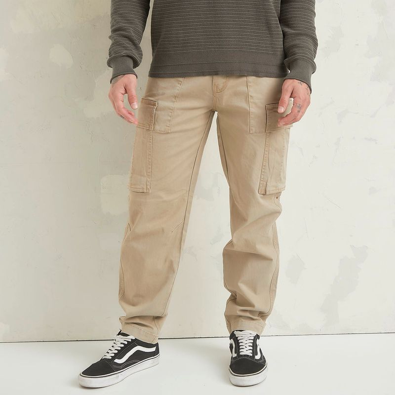DENIMLAB - Pantalón Cargo Algodón Hombre Denimlab