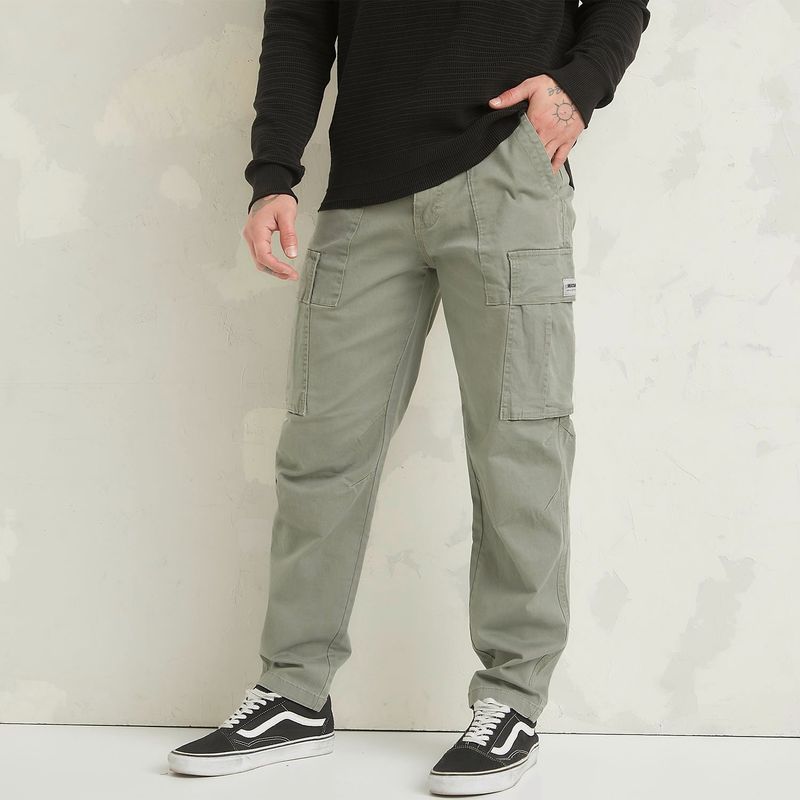 DENIMLAB - Pantalón Cargo Algodón Hombre Denimlab