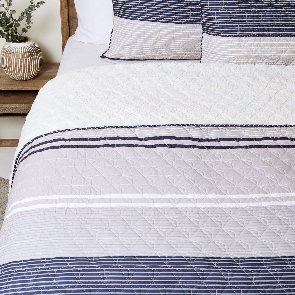 BENETTON - Cubrecama Estampado Freddo Sherpa Benetton