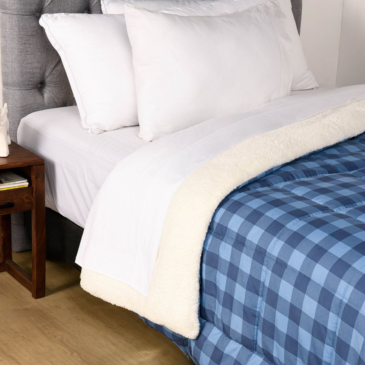 MICA - Edredón Estampado Con Sherpa Mica