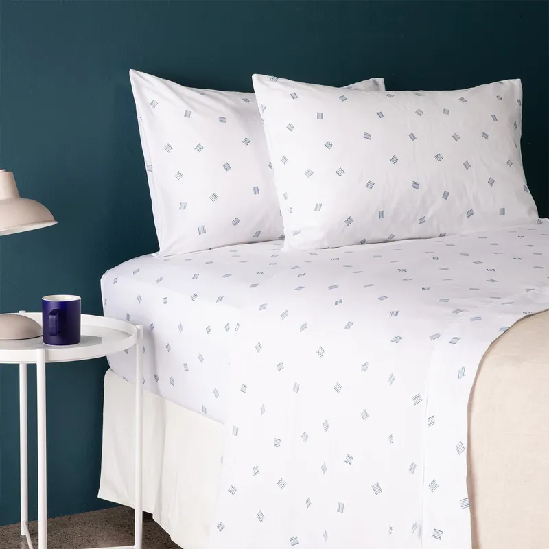 BENETTON - Juego De Sábanas Estampadas 100% Algodón 180 Hilos Benetton