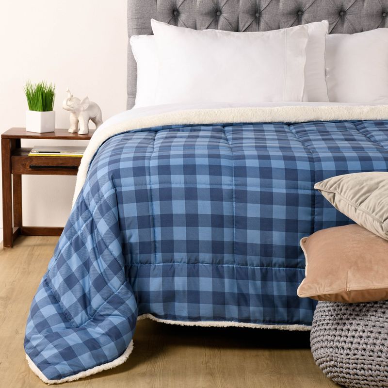 MICA - Edredón Estampado Con Sherpa Mica