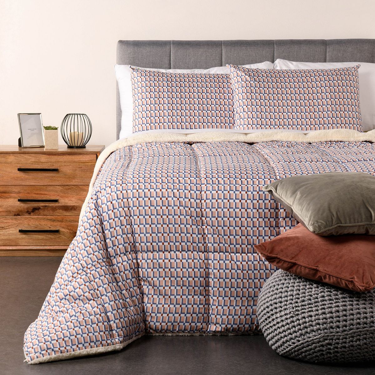 BENETTON - Edredón Estampado Bari Sherpa Benetton