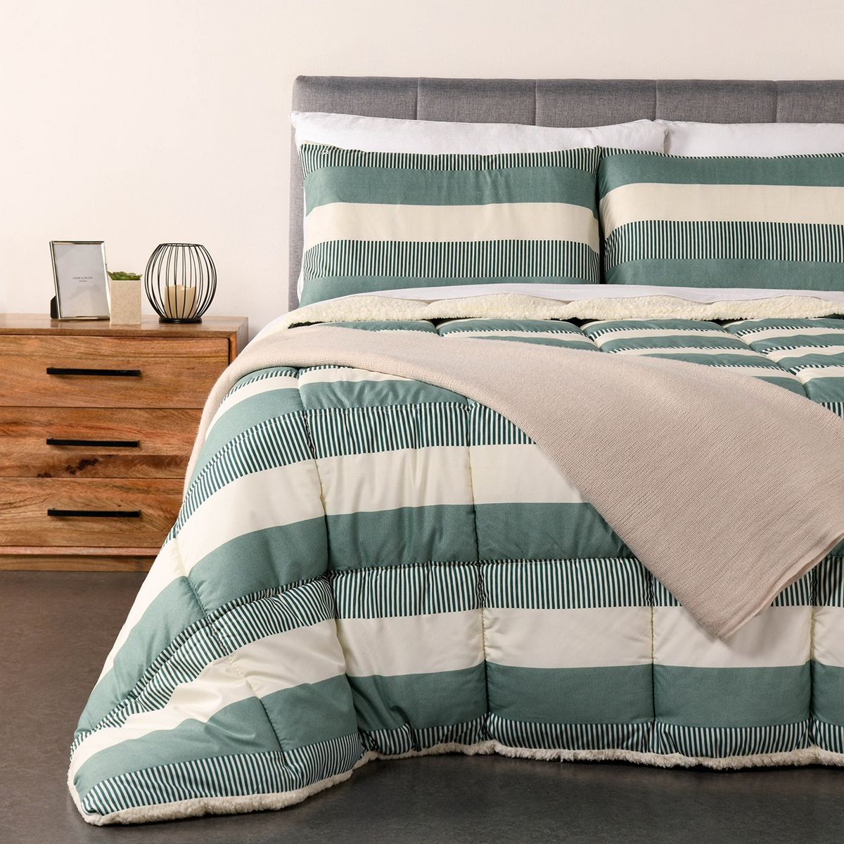 BENETTON - Edredón Estampado Bari Sherpa Benetton