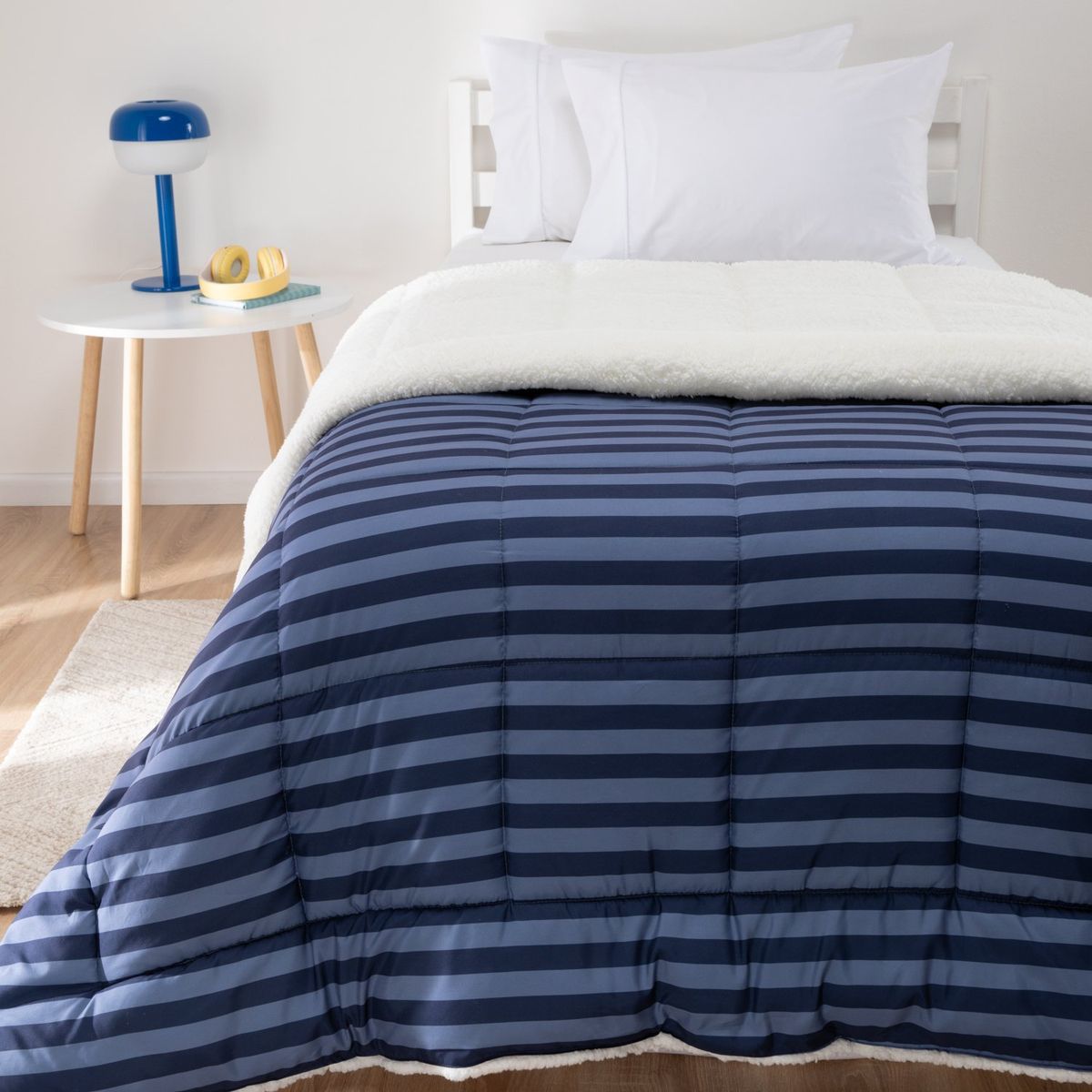 MICA KIDS - Edredón Infantil Rayas Sherpa Mica Kids