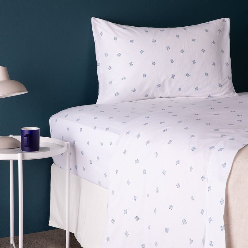 BENETTON - Juego De Sábanas Estampadas 100% Algodón 180 Hilos Benetton