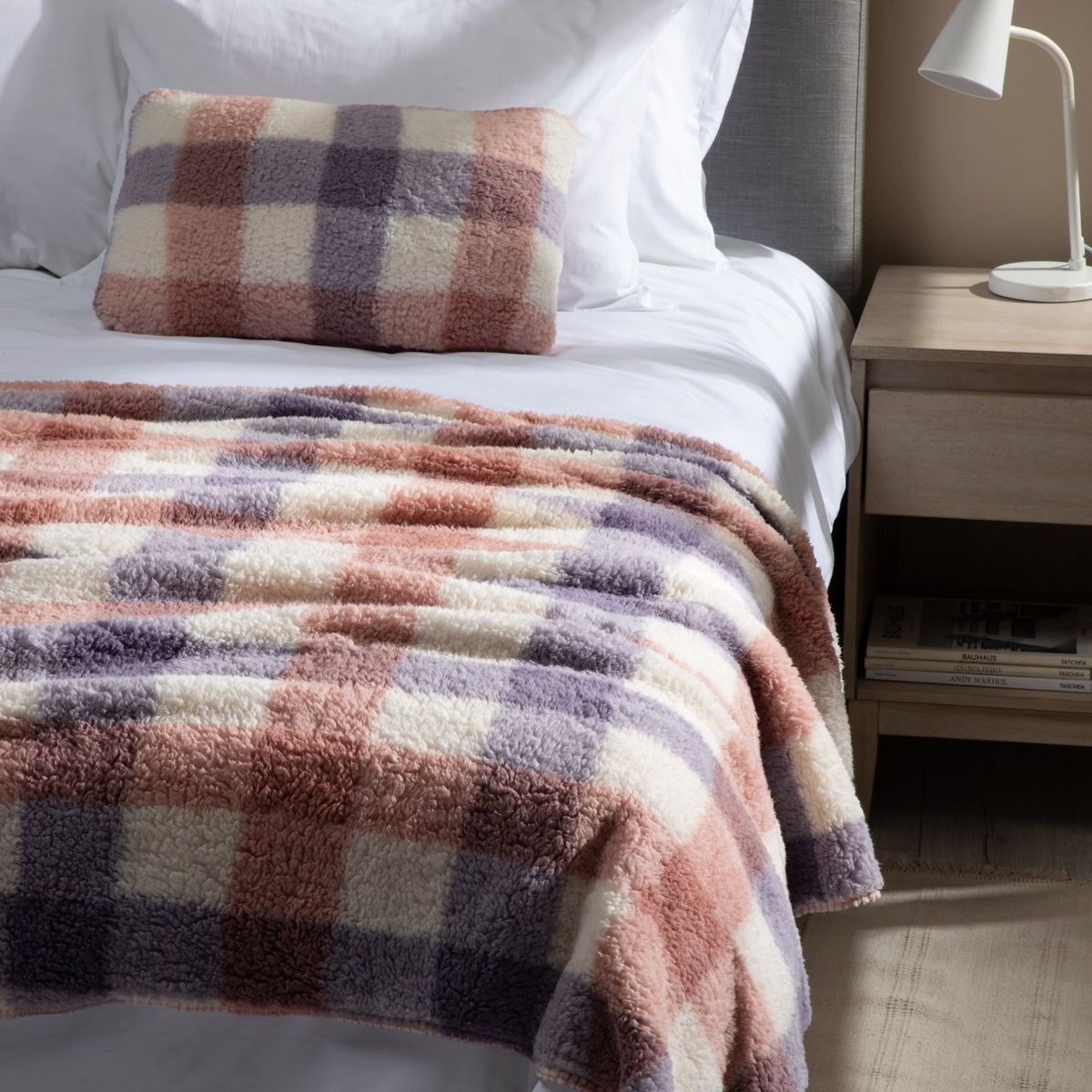 MICA -  Manta Oso Cuadros Sherpa