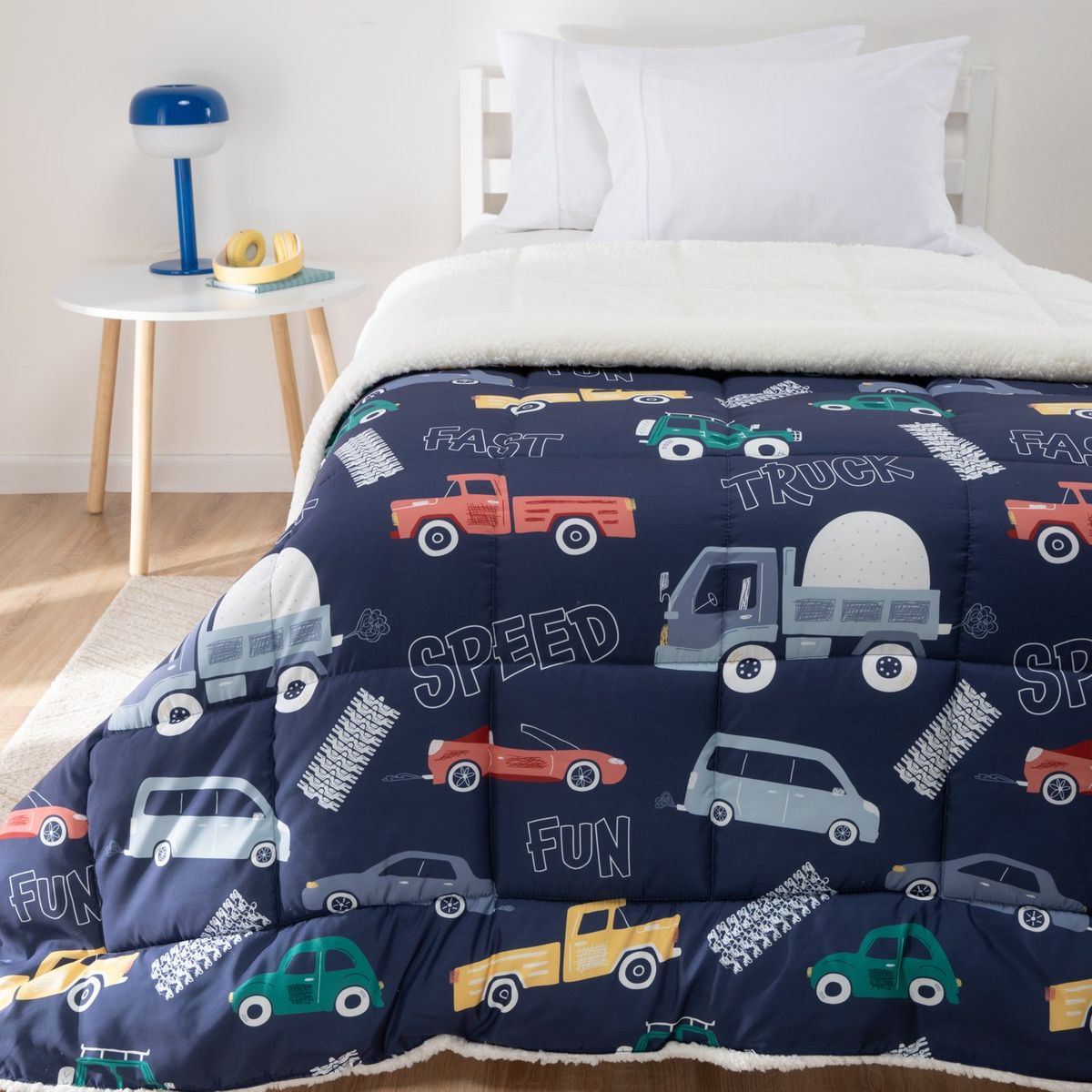 MICA KIDS - Edredón Infantil Carro Sherpa Mica Kids