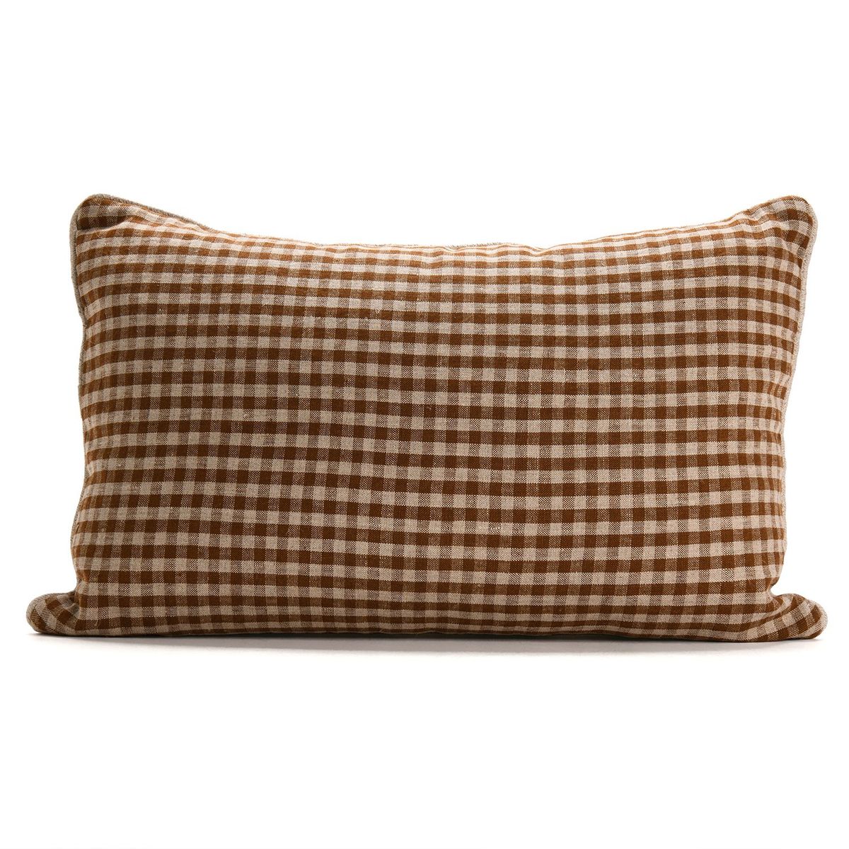 BASEMENT HOME - Cojín Earth Vichy 100% Lino 40x60cm Basement Home