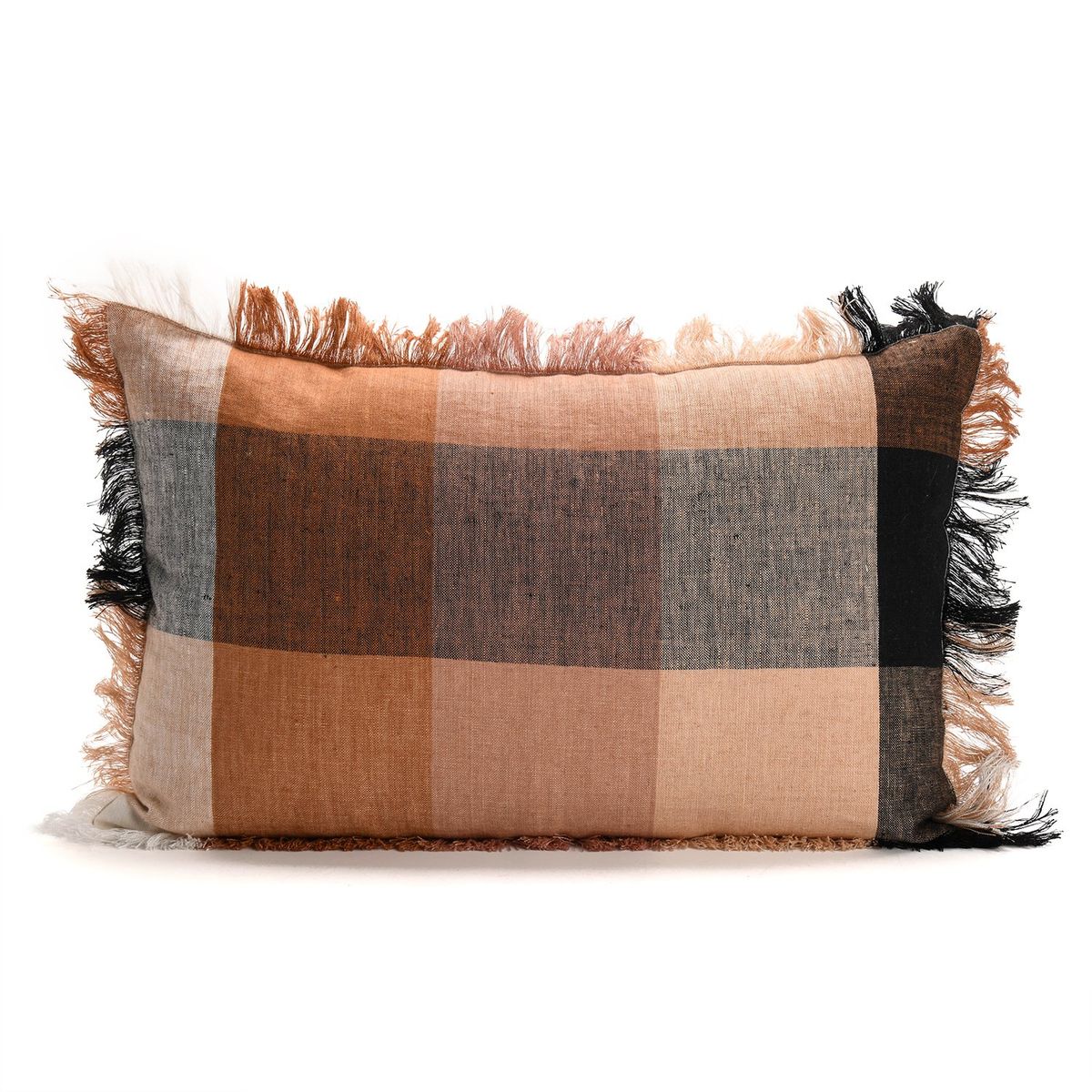 BASEMENT HOME - Cojín Earth Tartan 100% Lino 40x60cm Basement Home