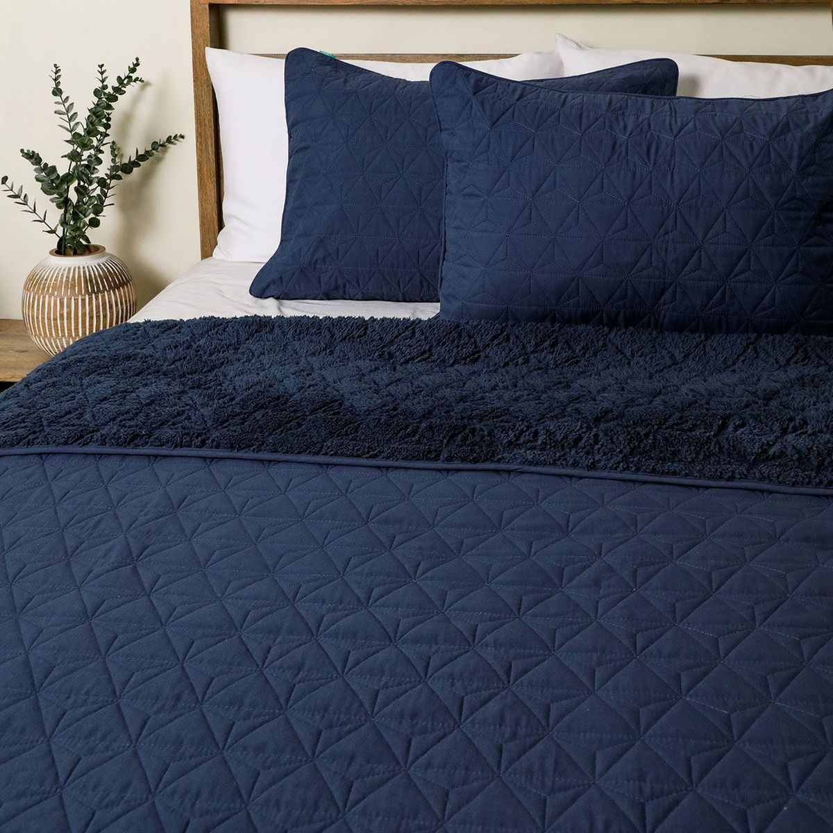 BENETTON - Cubrecama Estampado Freddo Sherpa Benetton