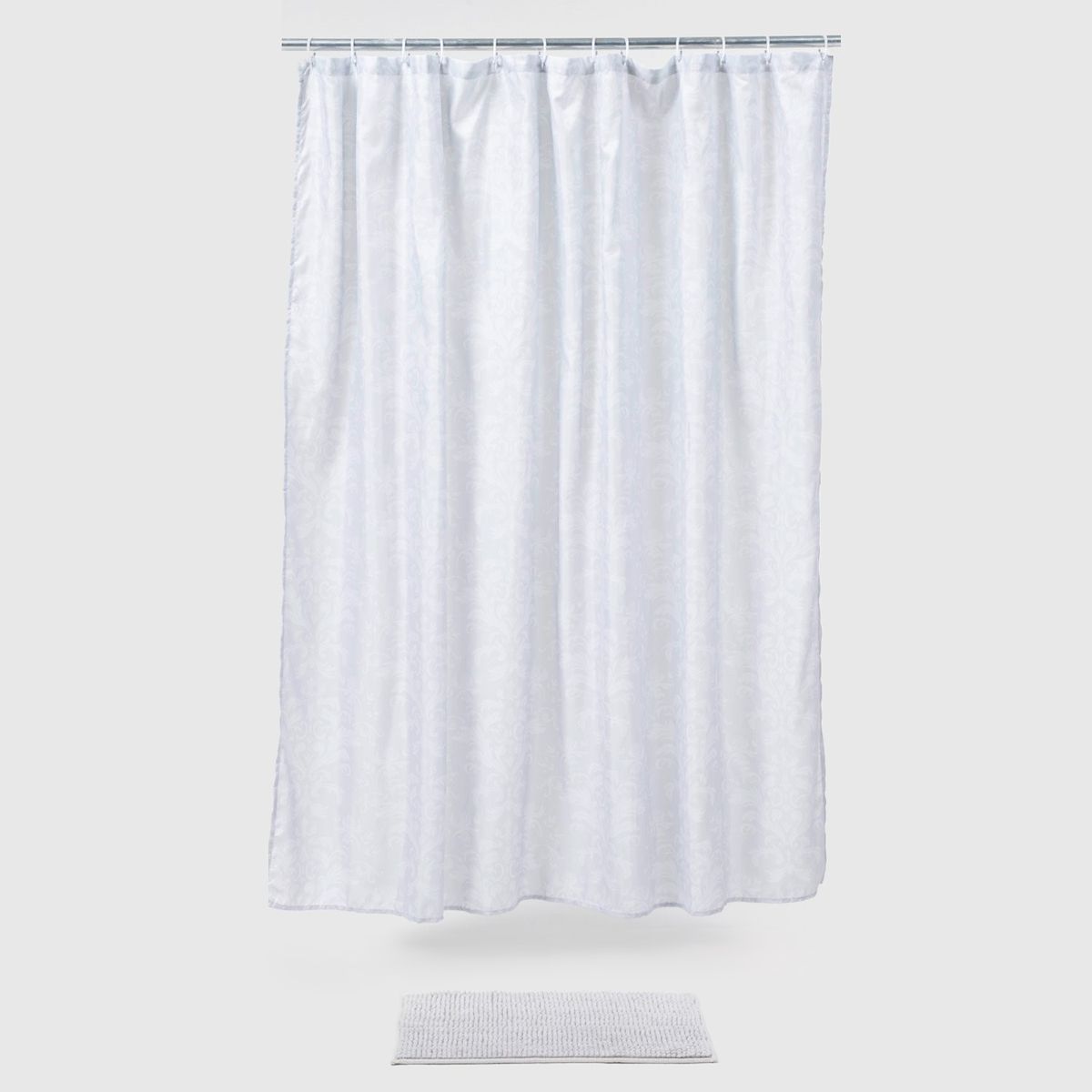 MICA - Set X3 Cortina + Piso De Baño 180x180cm Mica