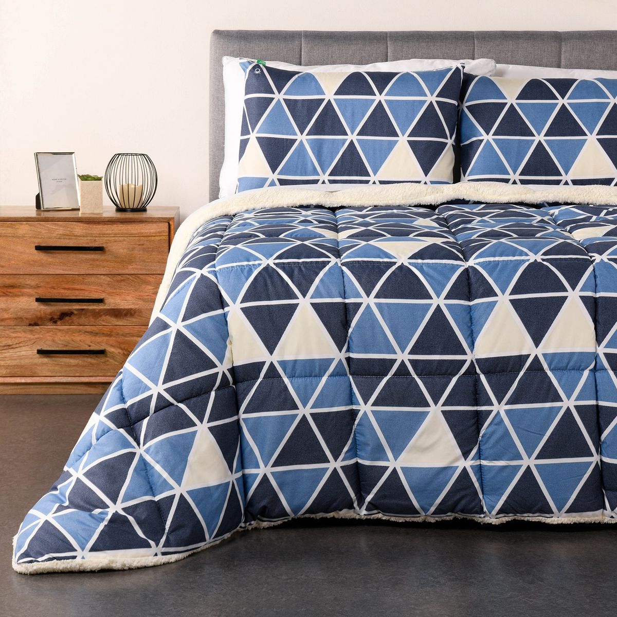 BENETTON - Edredón Estampado Bari Sherpa Benetton