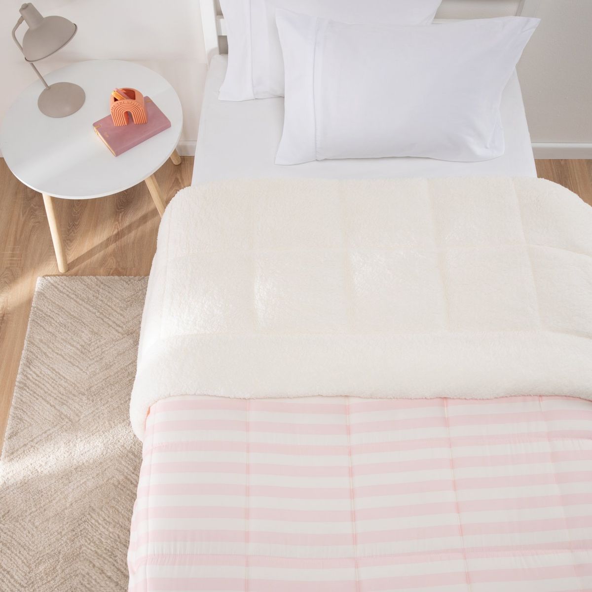 MICA KIDS - Edredón Infantil Rayas Sherpa Mica Kids