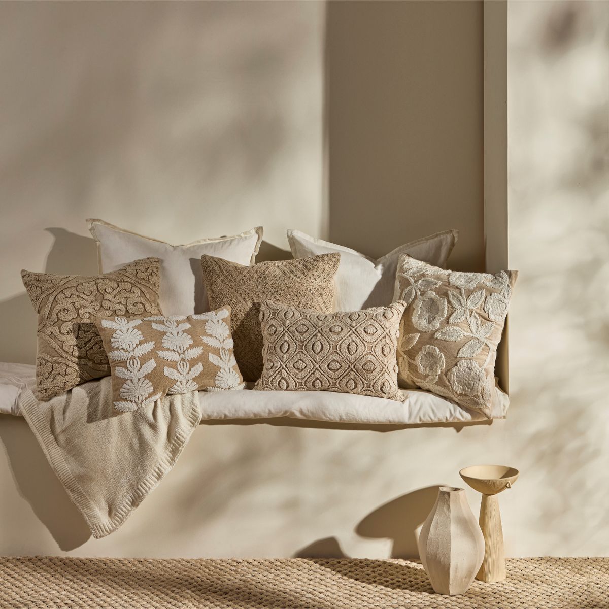 ROBERTA ALLEN - Cojín Sari Meda 100% Algodón 50x50cm Roberta Allen