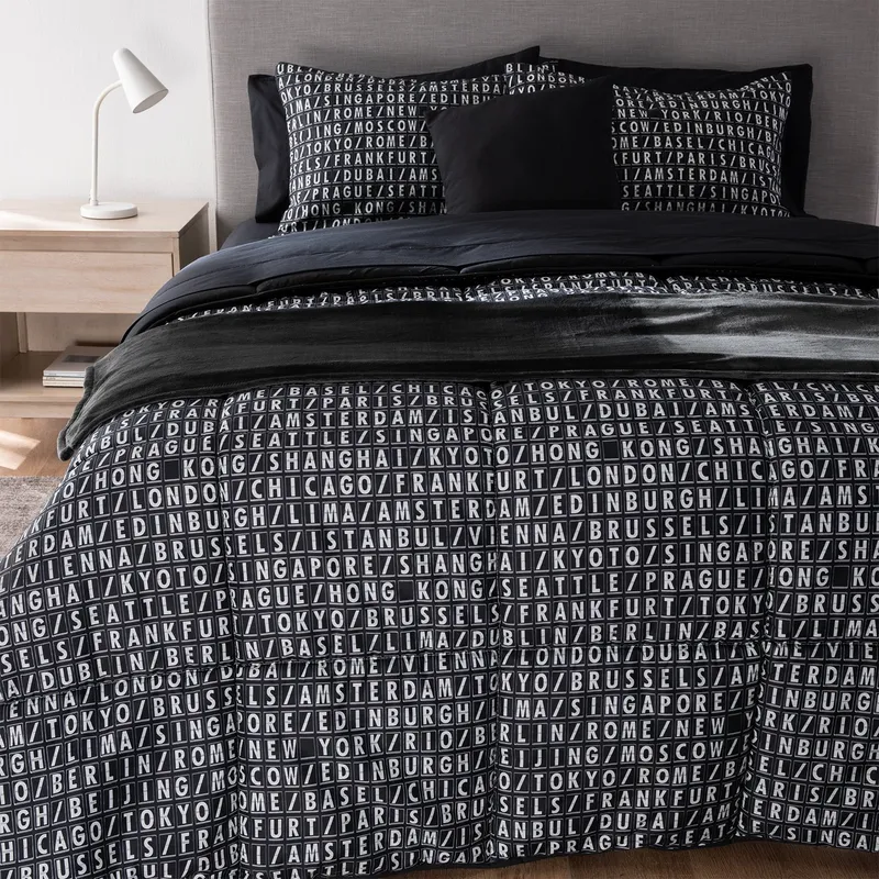 MICA - Juego De Cama: Edredón + Juego De Sábanas + Manta + Cojín Mica