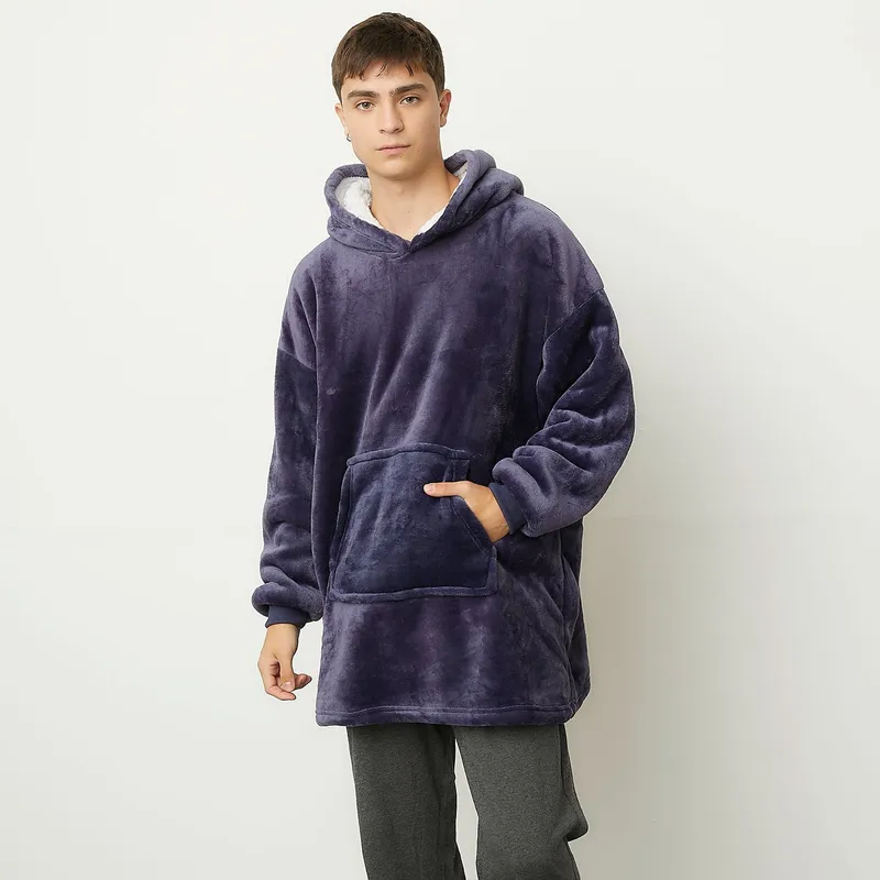 MICA - Manta Poncho Flannel Sherpa Mica