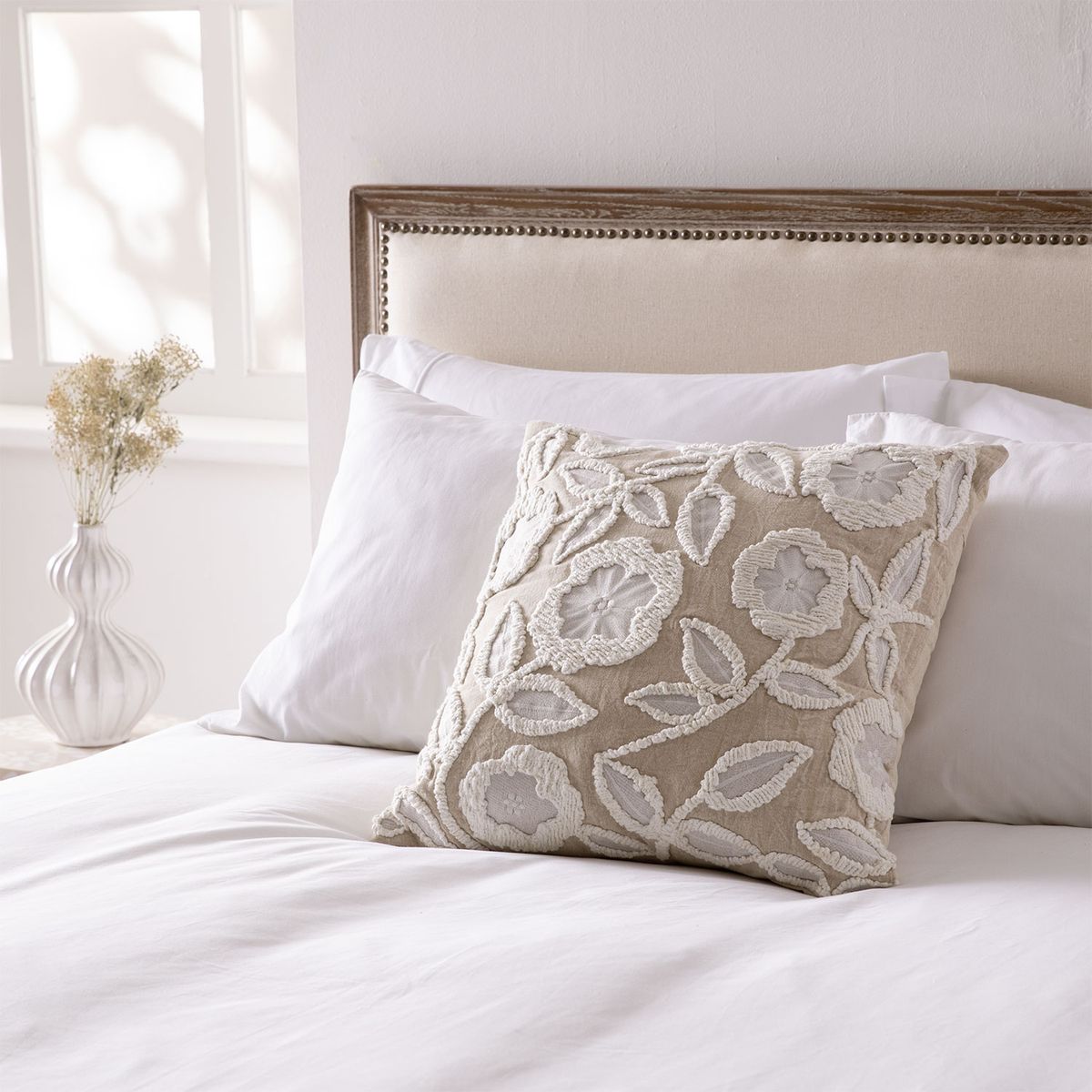 ROBERTA ALLEN - Cojín Sari Flor 100% Algodón 50x50cm Roberta Allen