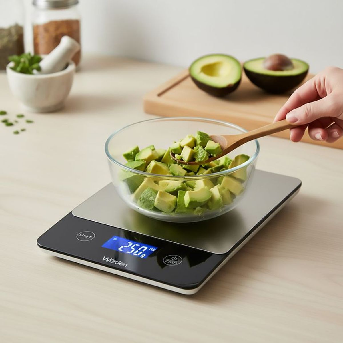 WURDEN - Balanza de cocina digital black