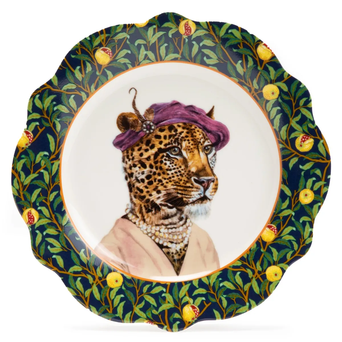 ROBERTA ALLEN - Plato Postre Tigre Market Bloom 21 Cm