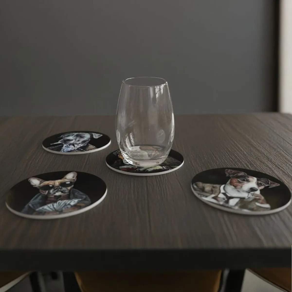 BASEMENT HOME - Set X4 Posavasos Perros