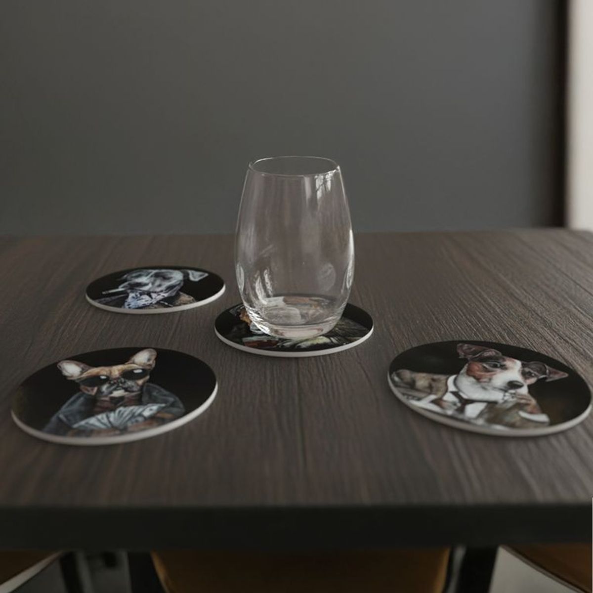 BASEMENT HOME - Set X4 Posavasos Perros