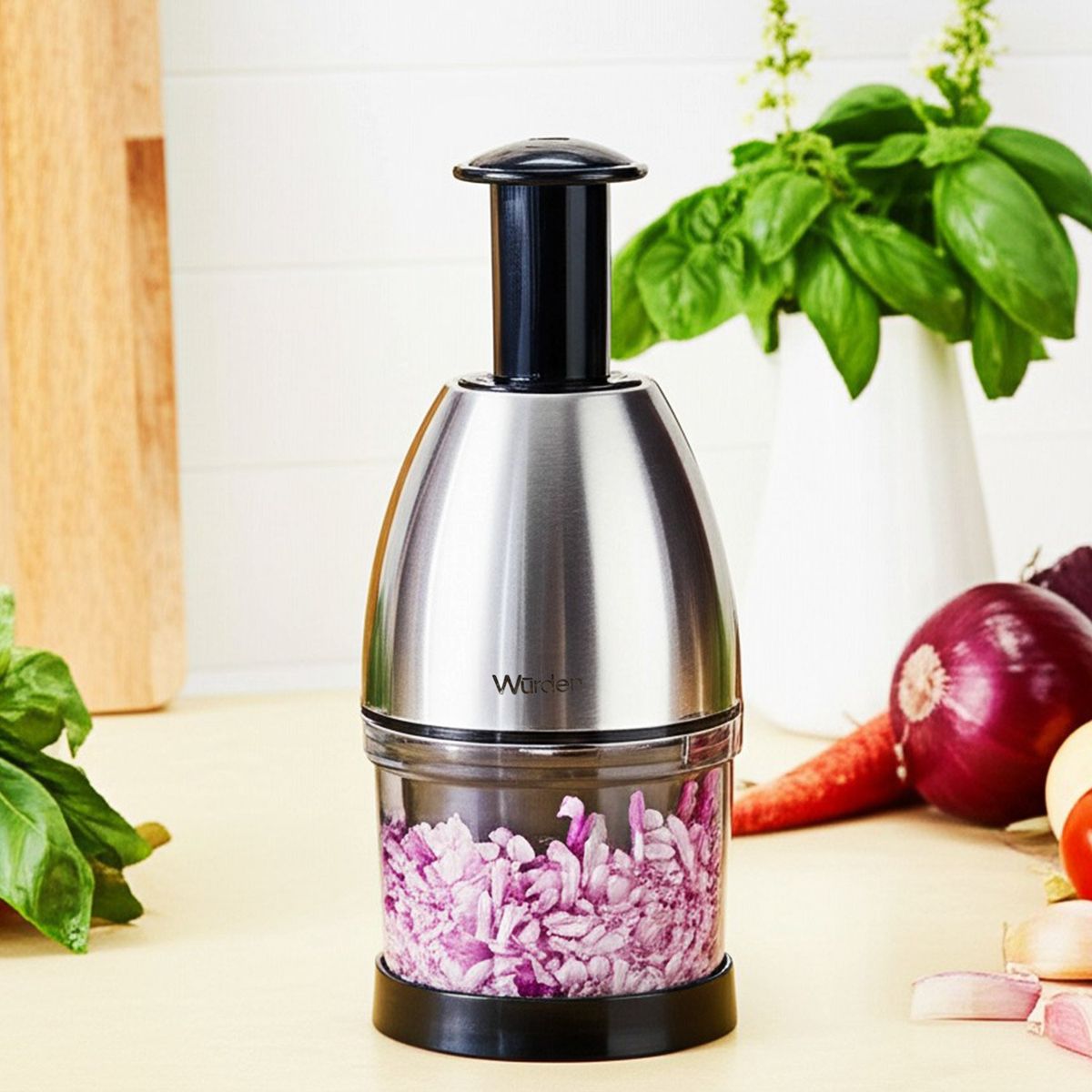 WURDEN - Picador De Verduras De Acero Inoxidable