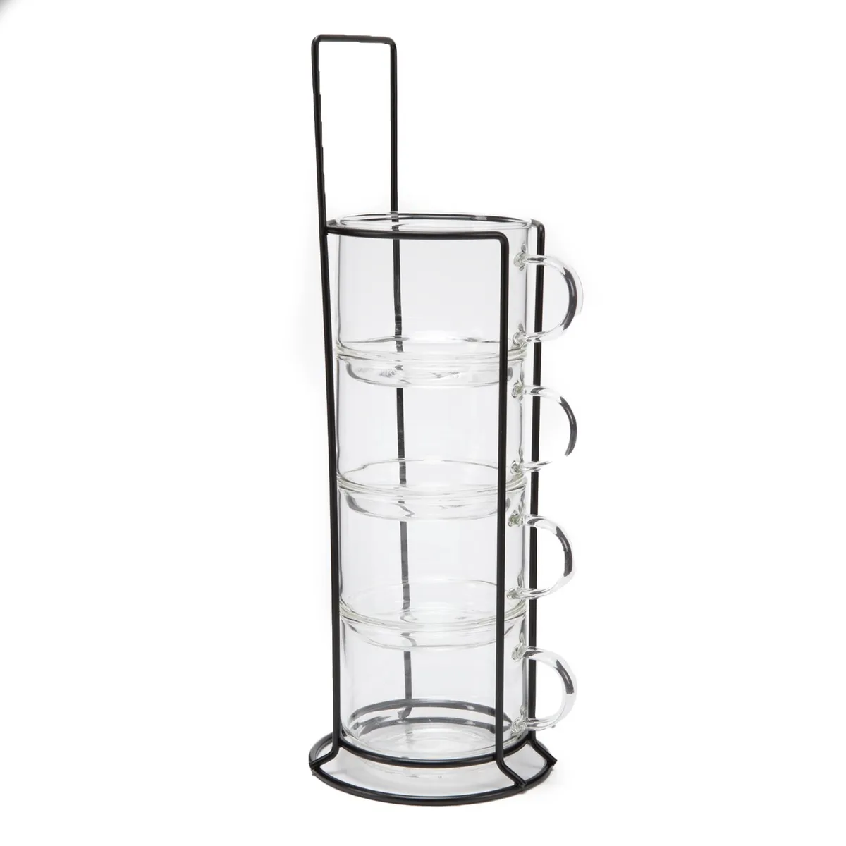 MICA - Rack 4 Tazas De Vidrio All Day 210 Ml