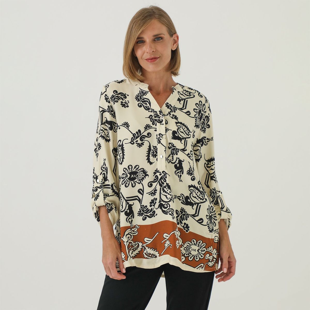 STEFANO COCCI - Blusa Manga Larga Casual Mujer Stefano Cocci